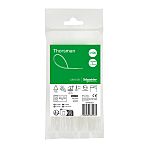 Schneider Electric Cable Tie, , 120mm x 2.5 mm, Clear Nylon, Pk-1