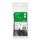 Schneider Electric Cable Tie, , 150mm x 3.6 mm, Black Nylon, Pk-1