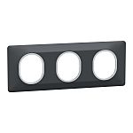 Schneider Electric Anthracite 3 Gang Light Switch Cover