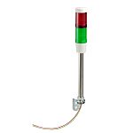 Schneider Electric Harmony Series Green, Red Signal Tower, 2 Lights, 230 V ac, Tube-mounted