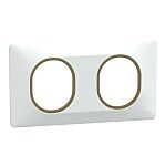 Schneider Electric White 2 Gang Light Switch Cover