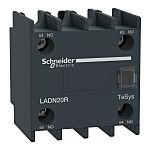 Schneider Electric Auxiliary Contact Block, 2 Contact, 2NO, Screw Mount, TeSys Deca TeSyS D