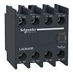 Schneider Electric Auxiliary Contact Block, 4 Contact, 4NO, Screw Mount, TeSys Deca TeSyS D