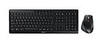 Cherry JD-8550DE-2 Wireless Ergonomic Keyboard & Mouse Set, QWERTZ, Black