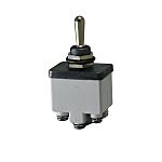 APEM Toggle Switch, Panel Mount, Momentary-Off-Momentary, DPST, Screw Terminal, 2V dc