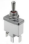 APEM Toggle Switch, Panel Mount, Momentary-Off-Momentary, SPST, Screw Terminal, 2V dc