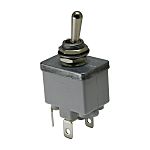 APEM Toggle Switch, Panel Mount, On-Off, DPST, Screw Terminal, 2V dc