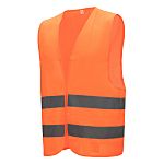 NITRAS SAFETY Orange Breathable Hi Vis Vest, M