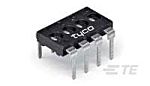 TE Connectivity 12 Way Through Hole DIP & SIP Switch Single Pole - Single Throw