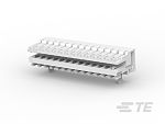TE Connectivity 3-153 Series Right Angle Receptacle Edge Connector, Cable Mount, 13-Contacts, 2.5mm Pitch, 1-Row, IDC