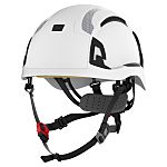 JSP EVO ALTA White Hard Hats with Chin Strap, Ventilated