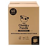 The Cheeky Panda Ltd 40 rolls of 400 Sheets Toilet Roll, 2 ply