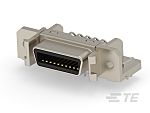 TE Connectivity, 2-227 Receptacle 20 Pin Straight Panel Mount SCSI Connector 1.27mm Pitch, Cable