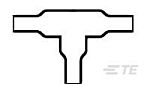 TE Connectivity Cable boot Black Adhesive Lined