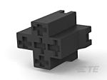 TE Connectivity, 15474 5 Way Nylon Crimp Terminal Housing, Black