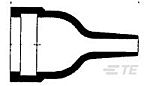 TE Connectivity Cable boot Black, Elastomer Adhesive Lined, 11mm