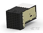 TE Connectivity, STRADA 3.9mm Pitch High Speed Backplane Connector, Female, Right Angle, 6 Column, 8 Row, 96 Way,