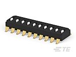 TE Connectivity 10 Way Surface Mount DIP & SIP Switch Single Pole - Single Throw