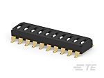TE Connectivity 10 Way Surface Mount DIP & SIP Switch, Recessed Actuator