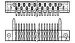 TE Connectivity 3-5823 Series Edge Connector, 41-Contacts