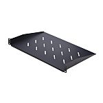 StarTech.com CABSHELFV1U Series Black Cantilever Shelf, 1U, 11.3kg Load, 483mm x 315mm