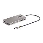 StarTech.com Triple Monitor 4K USB-C Adapter with DisplayPort, HDMI, USB Hub - 4 x USB ports, USB C