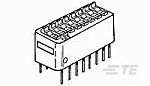 TE Connectivity 4 Way Panel Mount DIP & SIP Switch SPST, Rocker Actuator