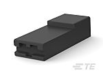 TE Connectivity, 92653 1 Way Polyamide Crimp Terminal Housing, Black