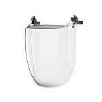 JSP Clear Flip Up PC Face Shield with Face Guard , Resistant To Molten Metal Splash, Ultra Violet Flash