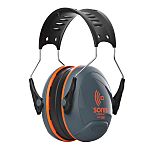 JSP AEB030-0AY-000 Wireless Speak & Listen Ear Defender with Headband, 32dB, Dark Grey/Orange, Noise Cancelling