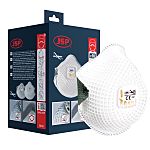 JSP BER122-201-A00 Series Disposable Respirator for General Purpose Protection, FFP2, Valved, Moulded 10Box per Package