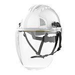JSP EVOGuard White Hard Hats with Chin Strap, Adjustable, Ventilated