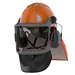 JSP EVOGuard Orange Hard Hats with Chin Strap, Adjustable, Ventilated