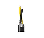 Belden, 9182S series Aluminum-Polyester Foil Black Twinaxial Cable, 8.76mm OD 152m, 150 Ω impedance
