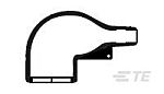 TE Connectivity Cable boot Black Adhesive Lined, 30mm