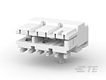 TE Connectivity 3-174 Series Right Angle Receptacle Edge Connector, Cable Mount, 3-Contacts, 5mm Pitch, 1-Row, IDC
