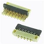 TE Connectivity, 503566, 503566-1100 0.3mm Pitch 11 Way Right Angle FPC Connector, Bottom