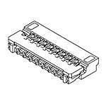 Molex, 503566, 503566-0900 0.3mm Pitch 9 Way Right Angle FPC Connector, Bottom