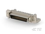 TE Connectivity, AMP Receptacle 36 Pin Right Angle Board Mount SCSI Connector 1.27mm Pitch, PCB