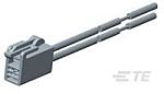 TE Connectivity 1-2058 Series Cable Assembly, 2-Pole, Female, 2-Way, Cable Mount