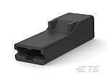TE Connectivity, FASTON 187 1 Way Polyamide Crimp Terminal Housing, Black