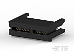 TE Connectivity 5-1734 Series Vertical Female Edge Connector, Board Mount, 36-Contacts, 1mm Pitch, SMT Termination
