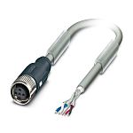 Phoenix Contact SAC Bus Cable, 5 Cores, 0.25 mm², Bus, 10m, Silver Grey Polyurethane PUR Sheath, 24 AWG