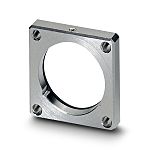 Phoenix Contact White Square Mounting Flange With O Ring for use with Circular Connectors