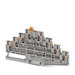 Phoenix Contact 4-Way DIN Rail Earth Terminal Block, 2.5mm², 0.14 → 4 mm² Wire, Push In, Polyamide Housing