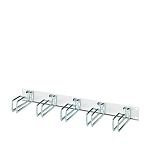 Phoenix Contact Light Grey Steel Marshalling Panel, 1U, 44.45 x 482.6 x 31.6mm