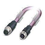 Phoenix Contact SAC Bus Cable, 2 Cores, 0.25 mm², Bus, 7m, Red lilac Polyurethane PUR Sheath, 24