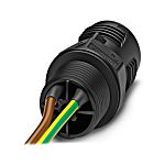 Phoenix Contact Panel Feed Through, 3 Way, 17.5A, QPD W 2PE1, Front Mount, 690 V