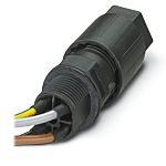Phoenix Contact Panel Feed Through, 4 Way, 17.5A, PIN, QPD W 3PE1, Front Mount, 690 V