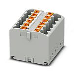 Phoenix Contact Distribution Block, 12 Way, 2.5mm², 22.5A, 440 V, Grey